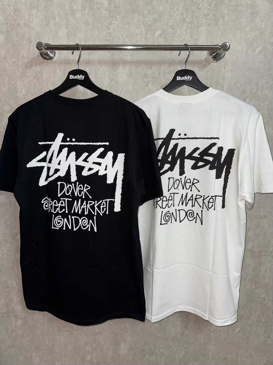 Stussy X Dover Street Market Men's London T-Shirt (Black/White)