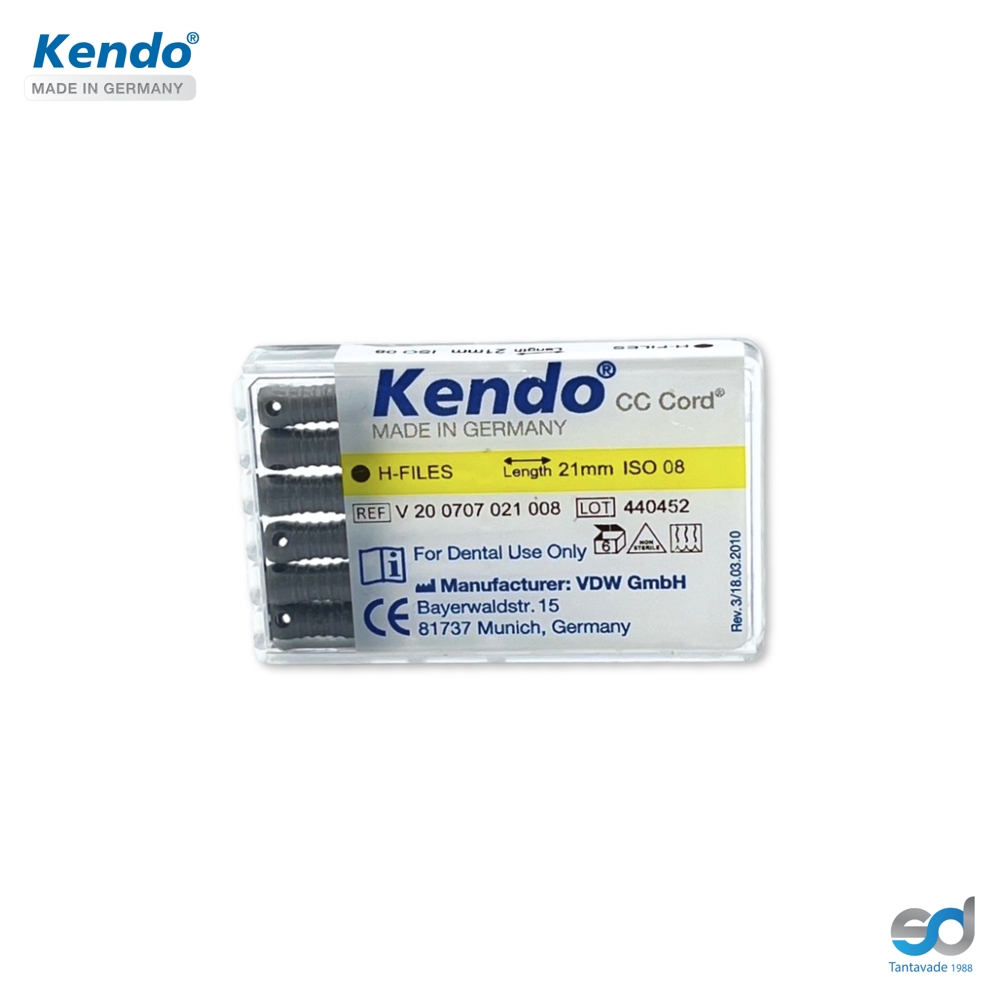 KENDO H-File 21mm. #08 (6pcs.)