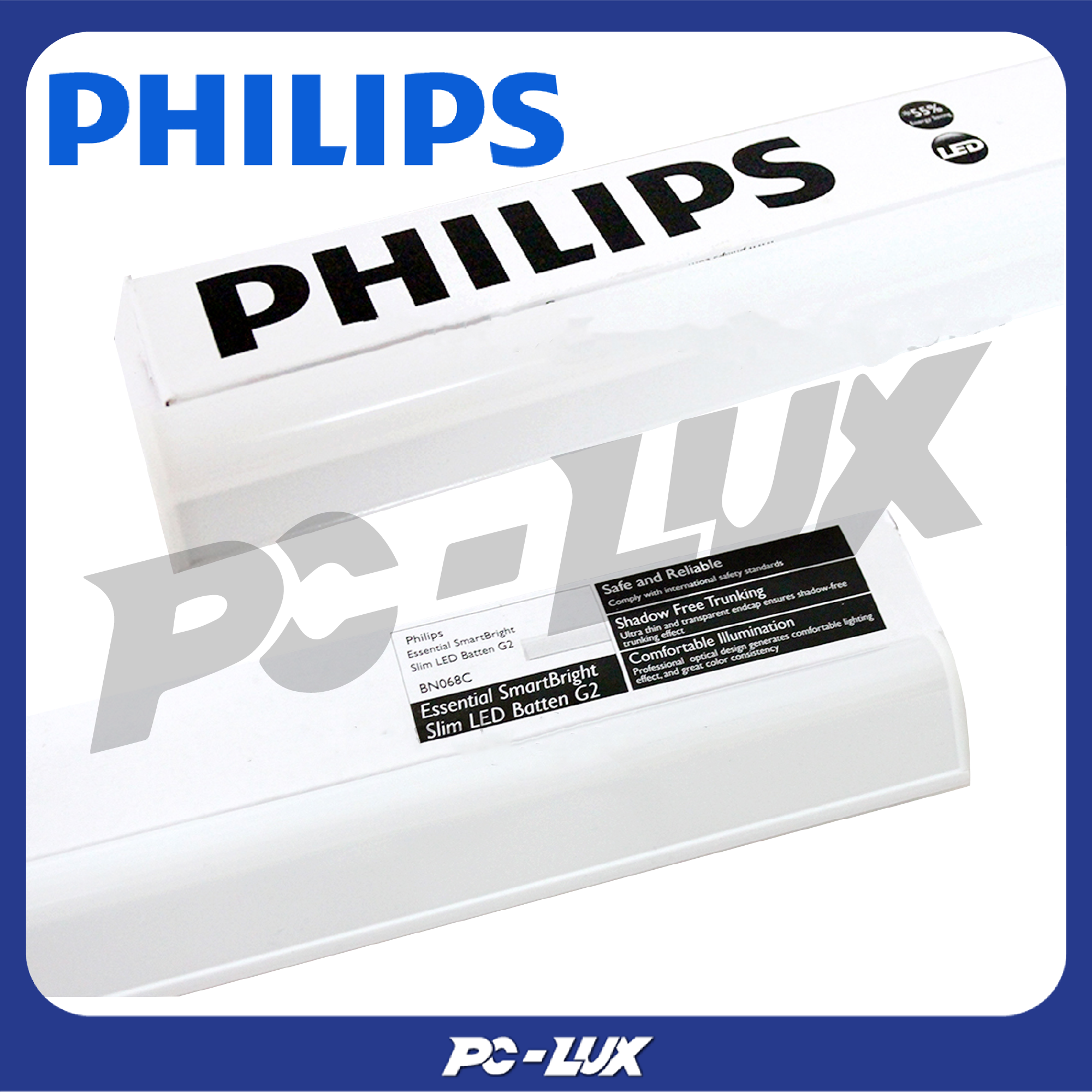 PHILIPS ชุดรางนีออน T5 รุ่น BN068C ขนาด 3.6 วัตต์ สี DAYLIGHT