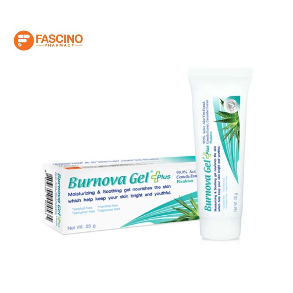 BURNOVA Gel Plus Plankton ผลิตภัณฑ์บำรุงผิวหน้า สำหรับผิวแห้งและแพ้ง่าย (25g.)