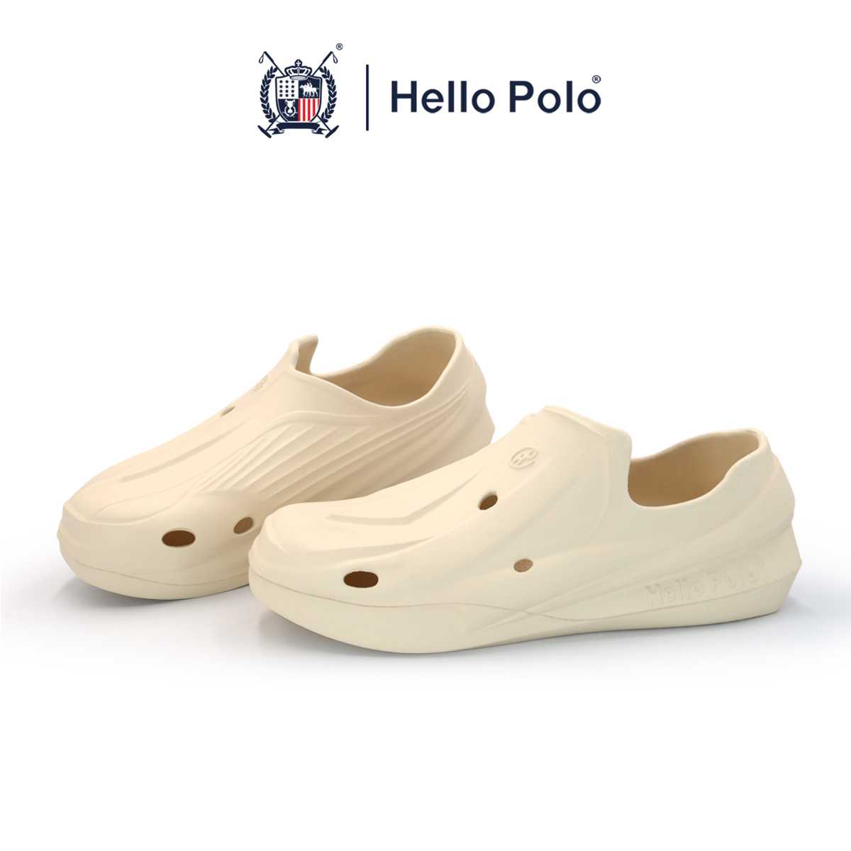Hello Polo รองเท้าแตะสวม ขอนไม้ รุ่น HP8027 Size 36-45 แฟชั่น ใส่ได้ทั้งชายและหญิง