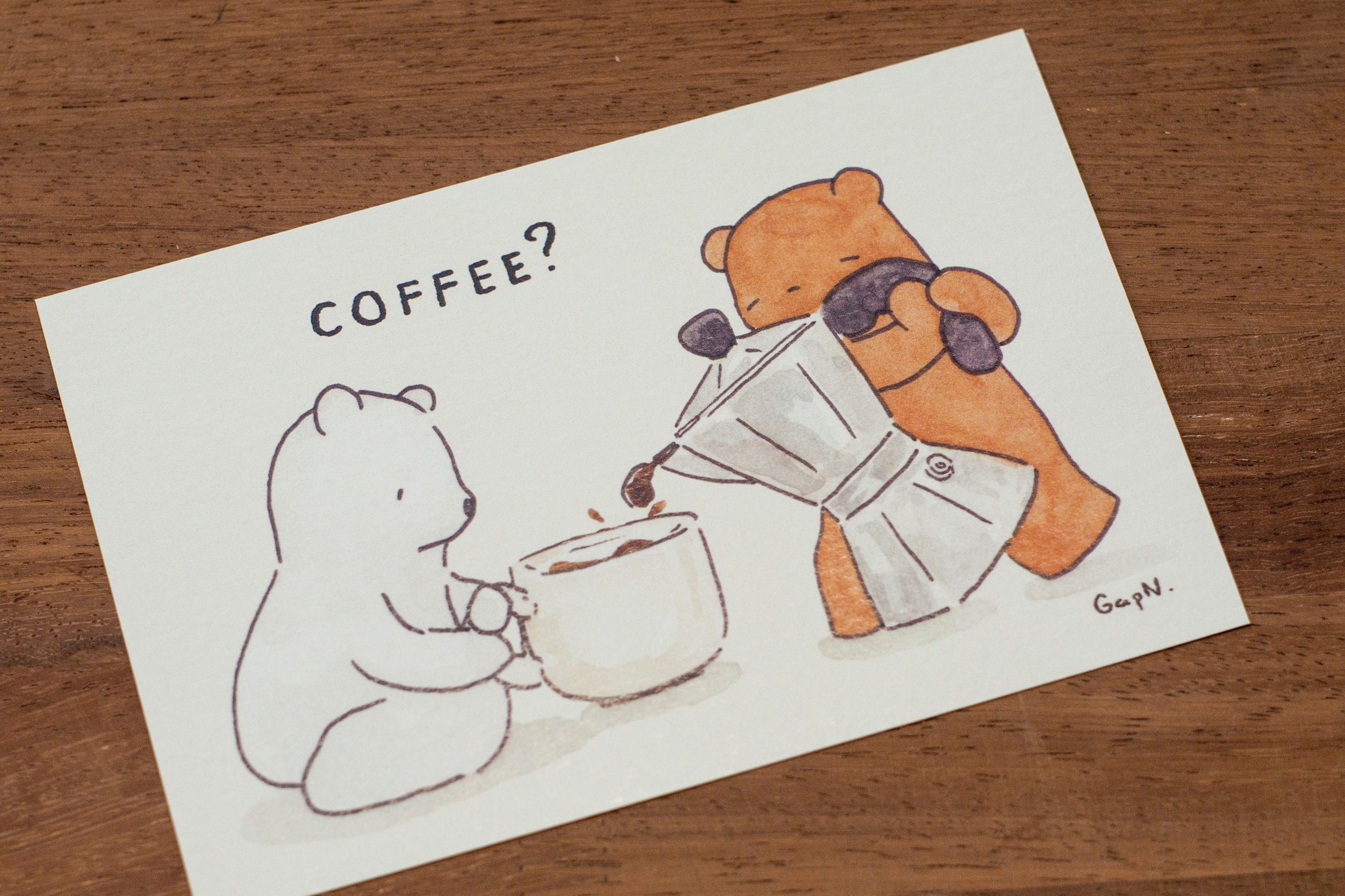 Coffee Postcard 