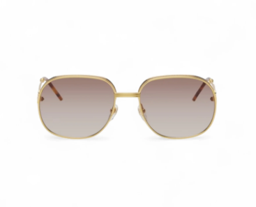 CASABLANCA SQUARE METAL SUNGLASSES WITH GRADIENT LENS