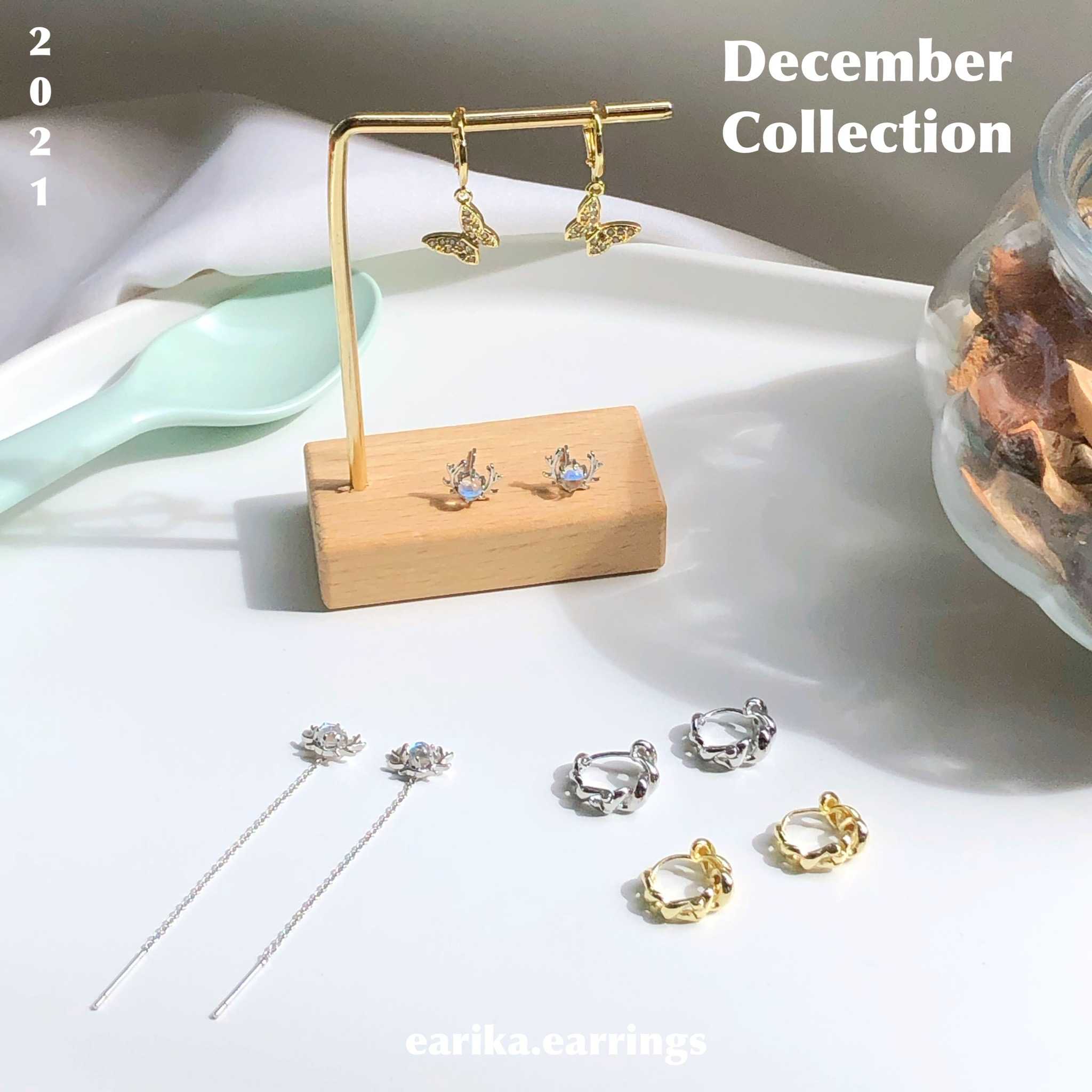 earika.earrings - ต่างหูเงินแท้ คอลเลคชั่นต้นเดือนธันวาคม 2021 (1) เหมาะสำหรับคนแพ้ง่าย