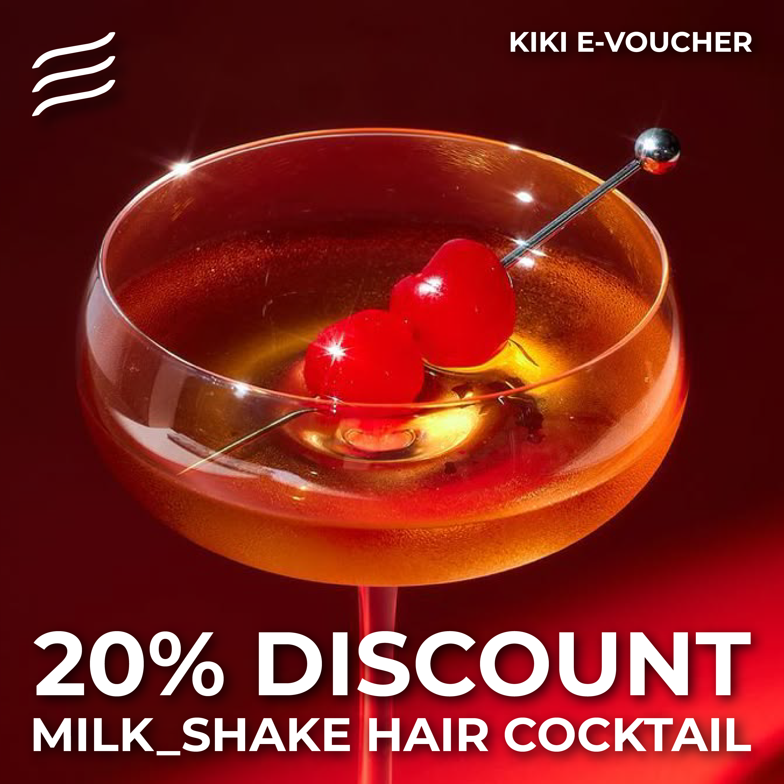 KIKI E-VOUCHER: 20% DISCOUNT MILK_SHAKE HAIR COCKTAIL TREATMENT