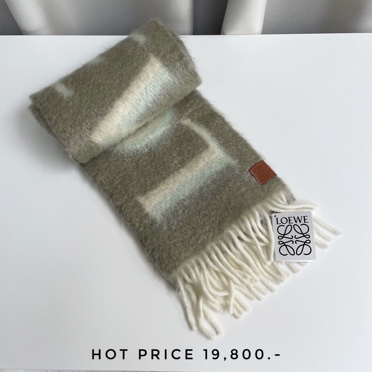 LOEWE scarf wool and mohair