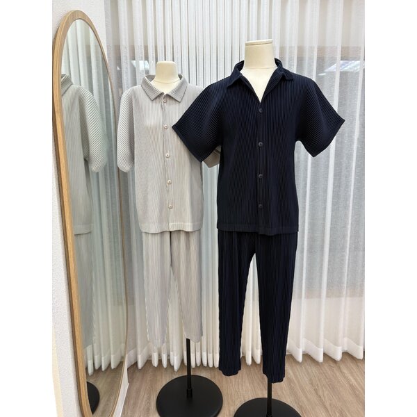 UNISEX ยาว 37.5 นิ้ว 2MUAY รุ่น GM0944 / GM0745 THICK SHIRT WITH PANTS PLEATED SET 5 สี FREE SIZE