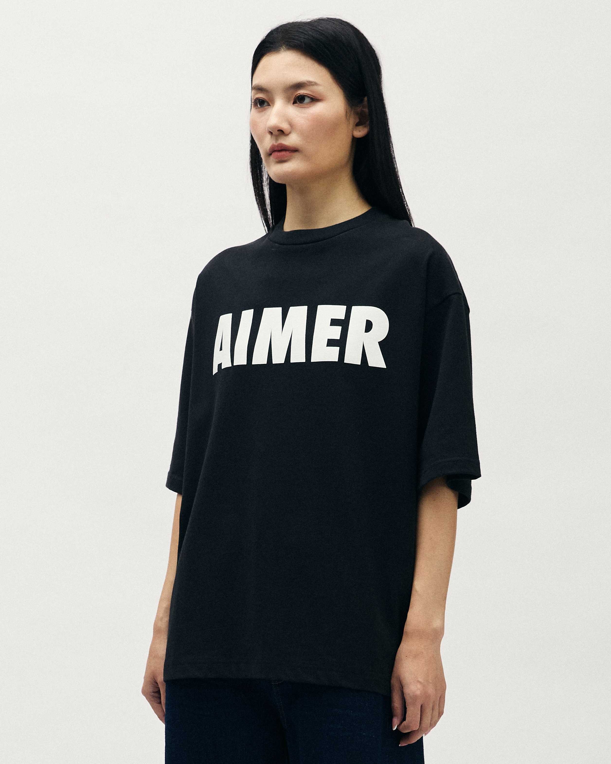 AIMER Logo Tee in Black