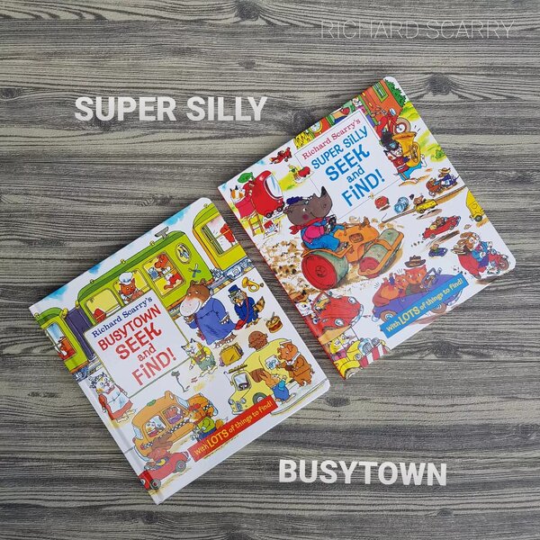 [หนังสือ] Richard Scarry's Super Silly Seek and Find!, Busy town Seek and find set of 2 books #Ne...
