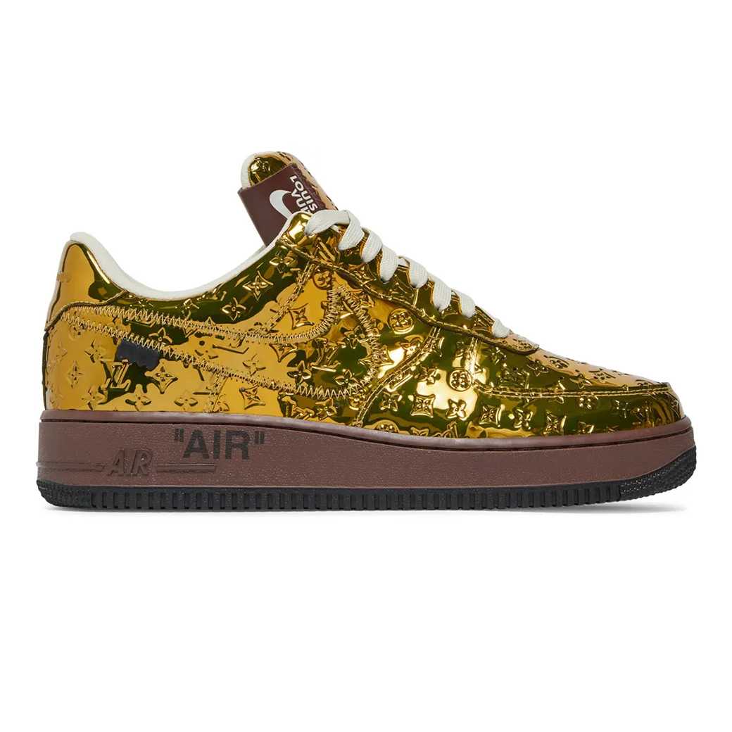 Nike Air Force 1 X Louis Vuitton Low By Virgil Abloh (METALLIC/GOLD)