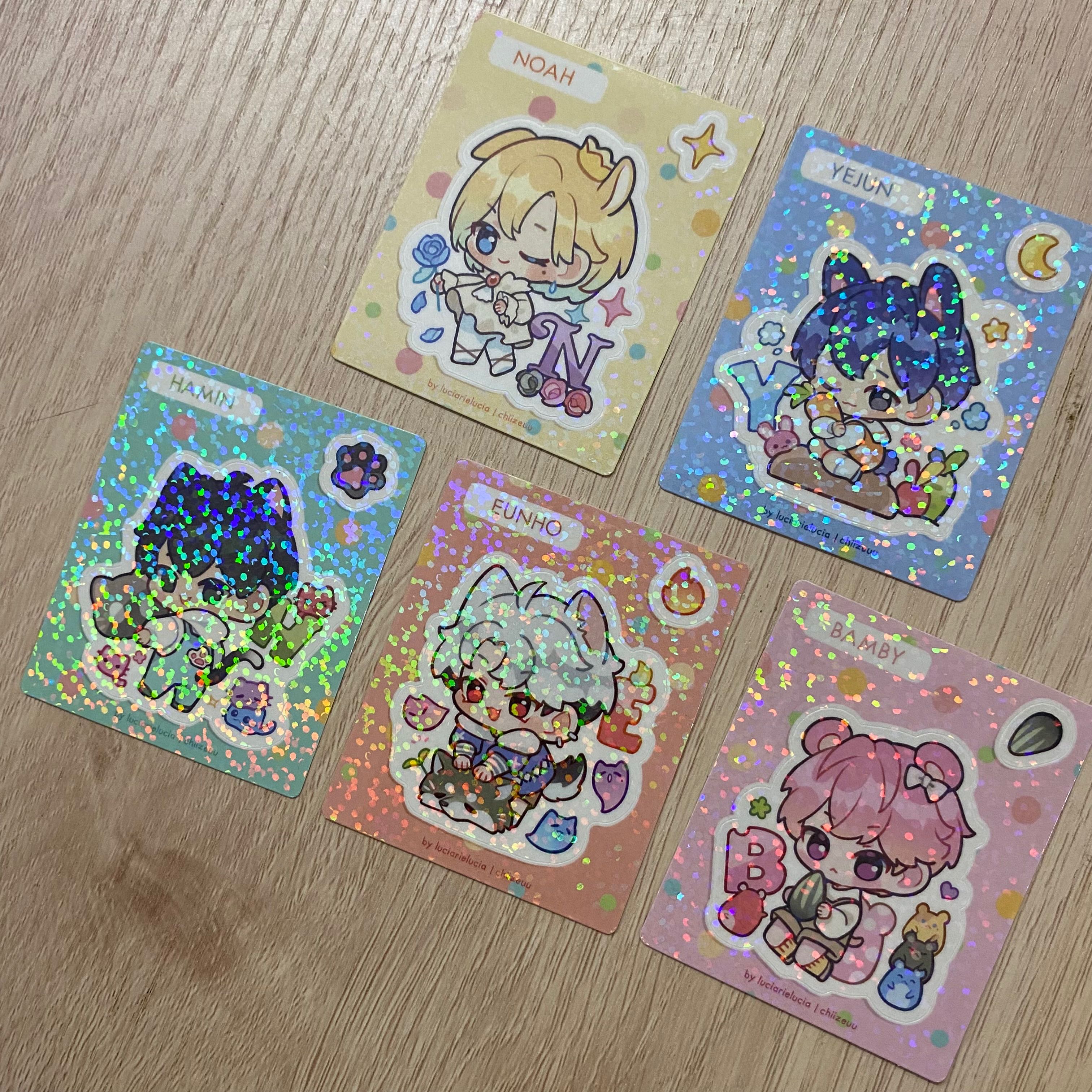 พร้อมส่ง Plave Hologram Sticker Set