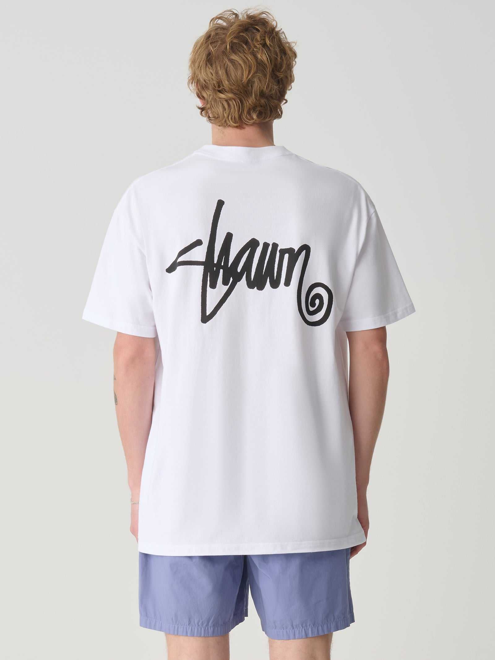 S-Double Shawn Script White