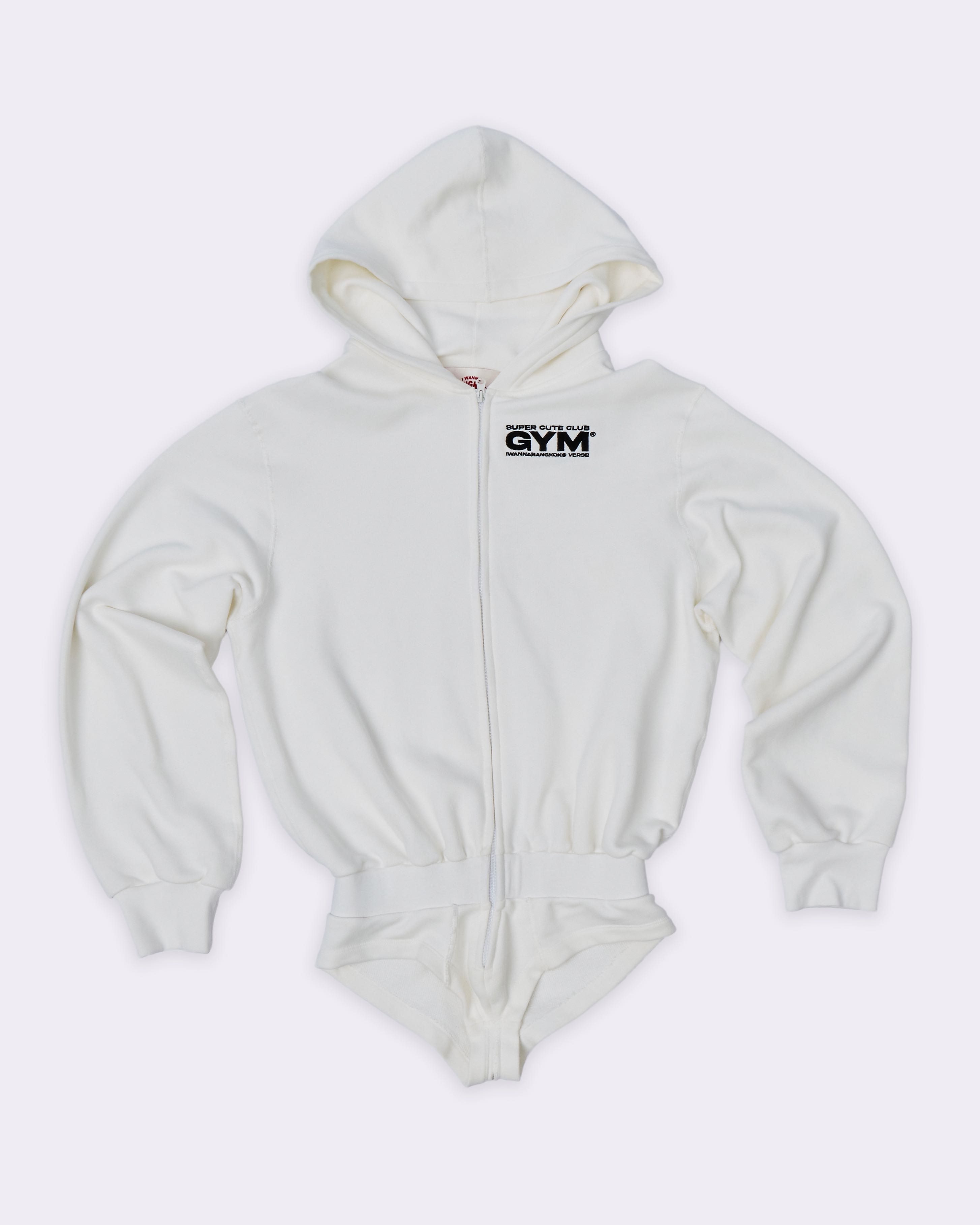 (PRE-ORDER)White Super Cute Hoodie Suit