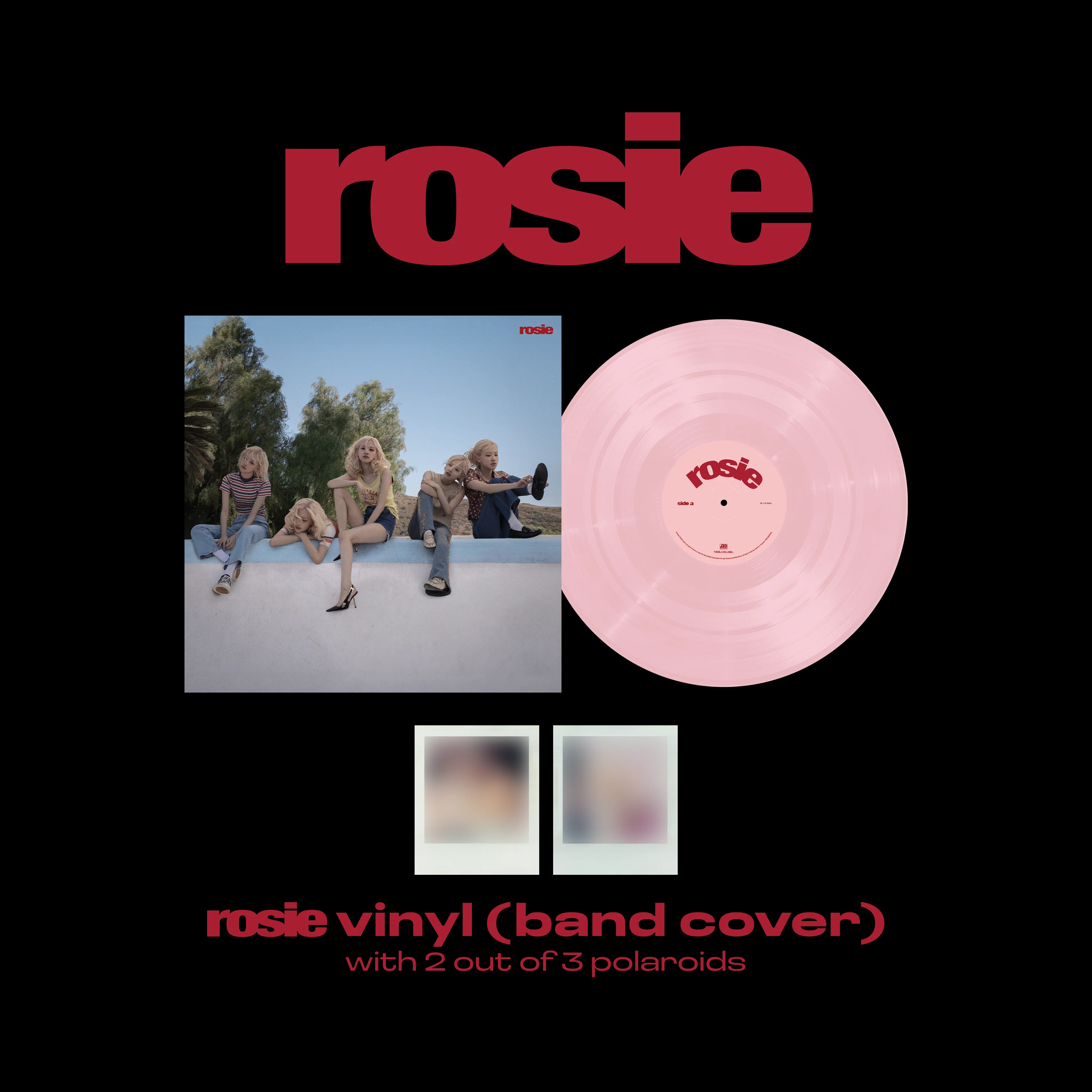 🆕『PRE-ORDER』(Vinyl) ROSÉ「rosie vinyl (band cover)」(2024.12.06 RELEASE)