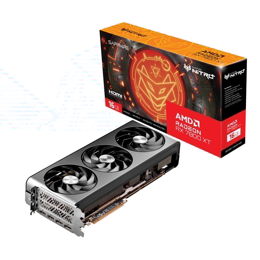 VGA (การ์ดแสดงผล) SAPPHIRE NITRO+ AMD RADEON RX 7800 XT 16GB - 16GB GDDR6