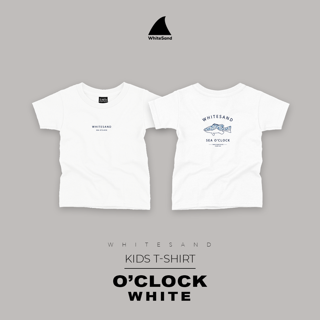 WhiteSand Kids T-Shirt เสื้อยืดคอกลมแขนสั้นเด็ก ลาย Sea O'clock ผ้านุ่มคอตตอน 100%