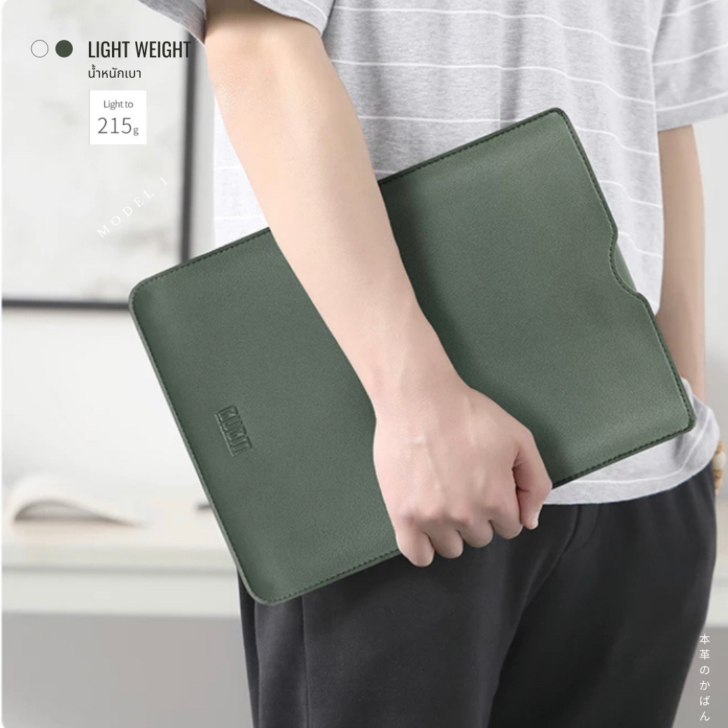 MoonxBAMBUBM Accessories Leather IPad / Notebook Carry Case V1