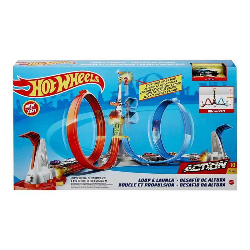 Hot Wheels Loop and Launch Track Set (GRW39)