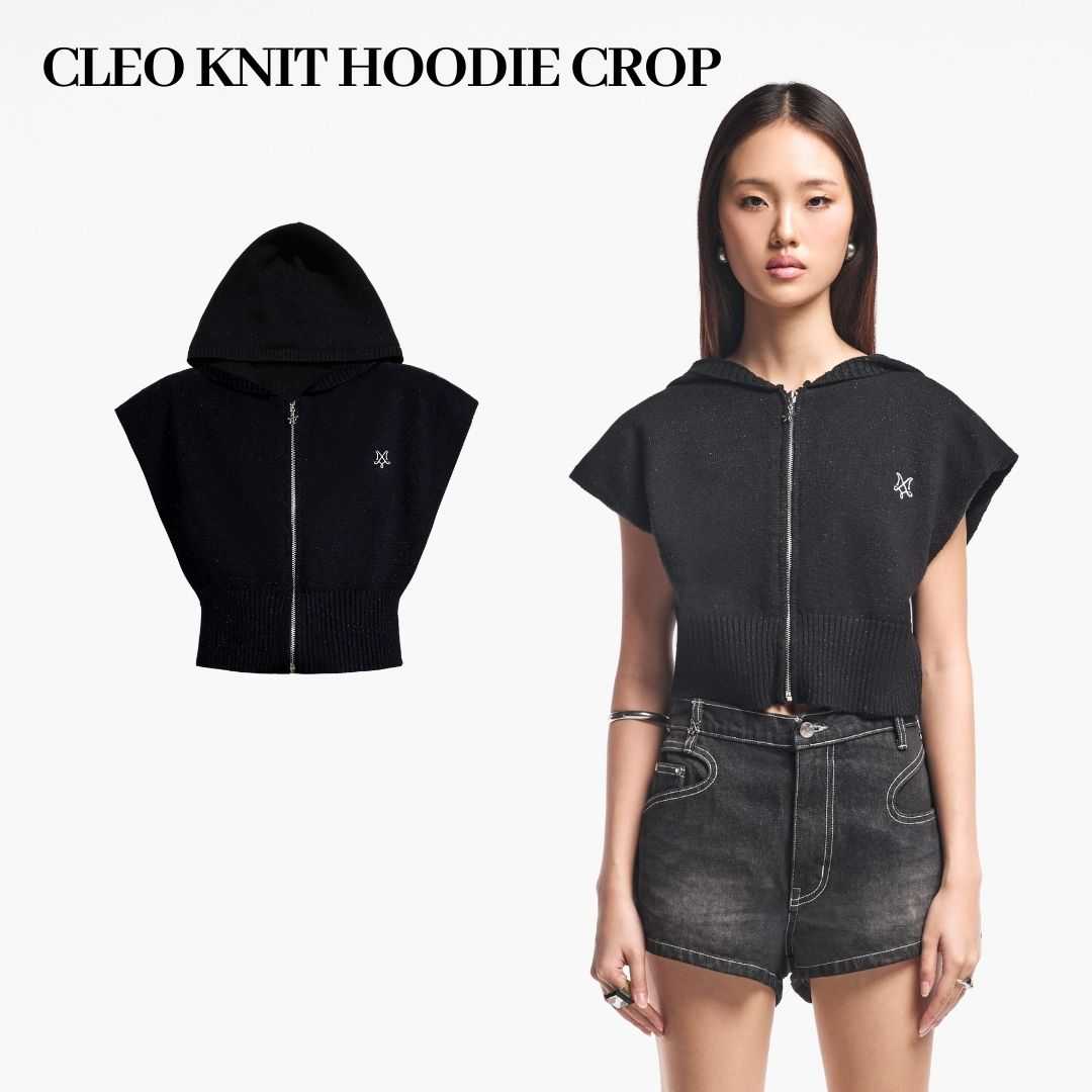 Merge Official - Cleo Knit Hoodie Crop (จัดส่ง 14/08)(เปิดขาย 15 Jul 20.00)