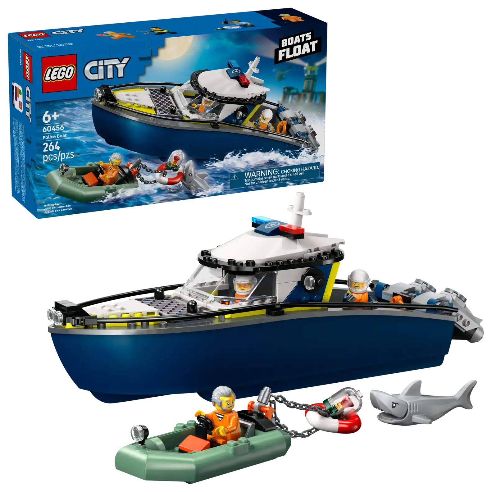 LEGO 60456 Police Boat Chase(สินค้าซื้อแล้วไม่รับเปลี่ยนคืน)
