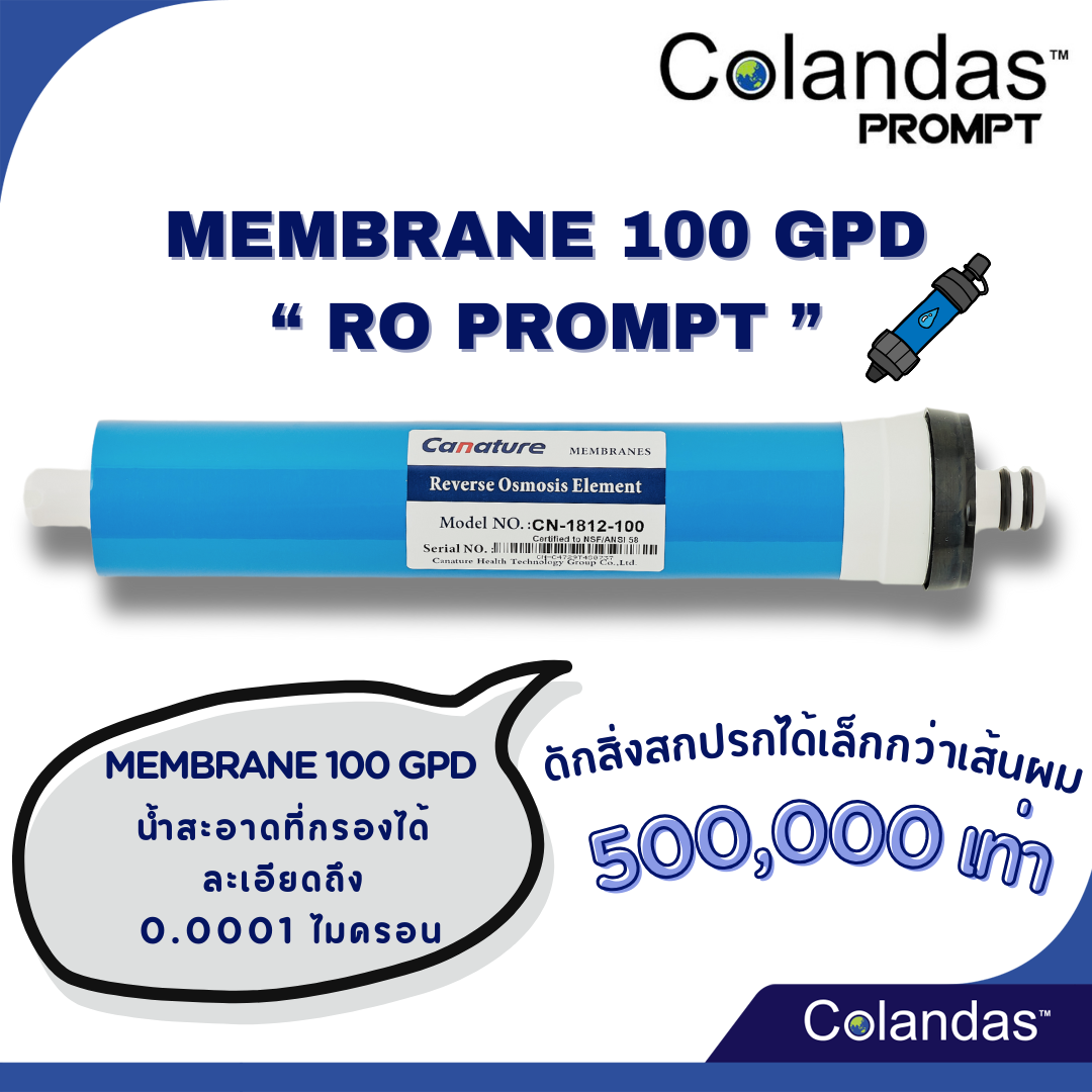 SET-PROMT ชุดไส้กรอง 2 ชิ้น เครื่องกรอง RO PROMPT