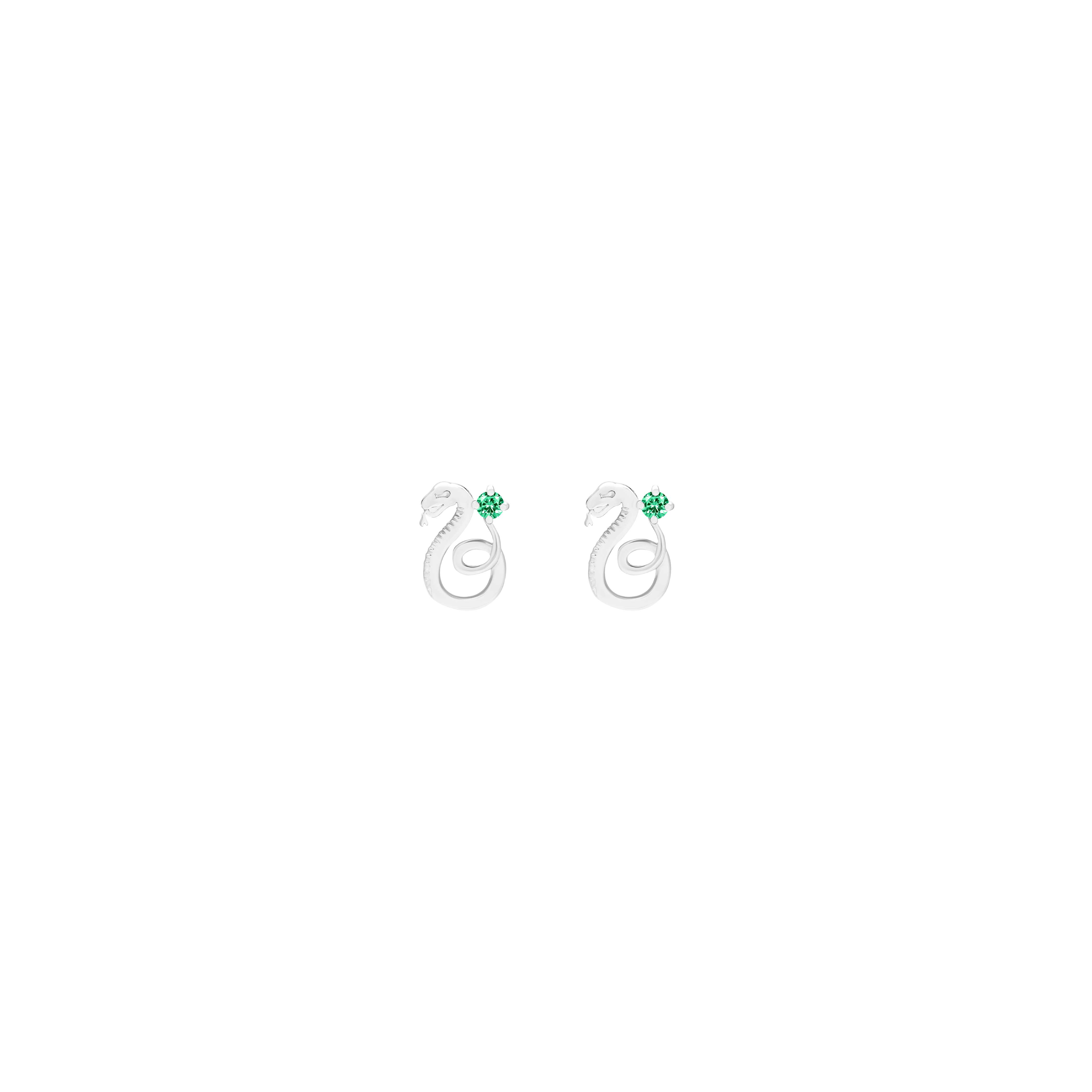 RAVIPA | Harry Potter x RAVIPA - Slytherin Diamond Studs - ต่างหูประดับเพชร