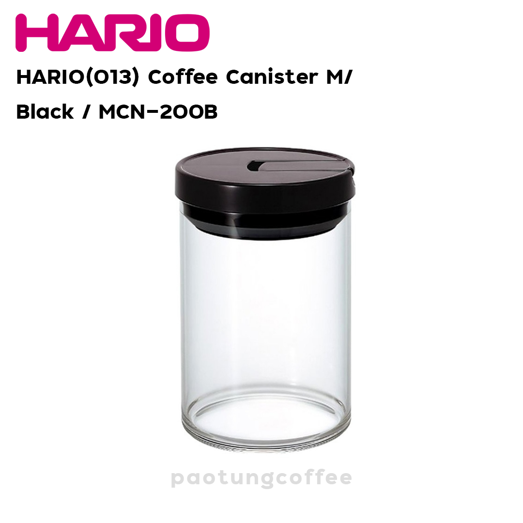 โหลเก็บเมล็ดกาแฟ  HARIO(013) Coffee Canister M/ Black-MCN-200B