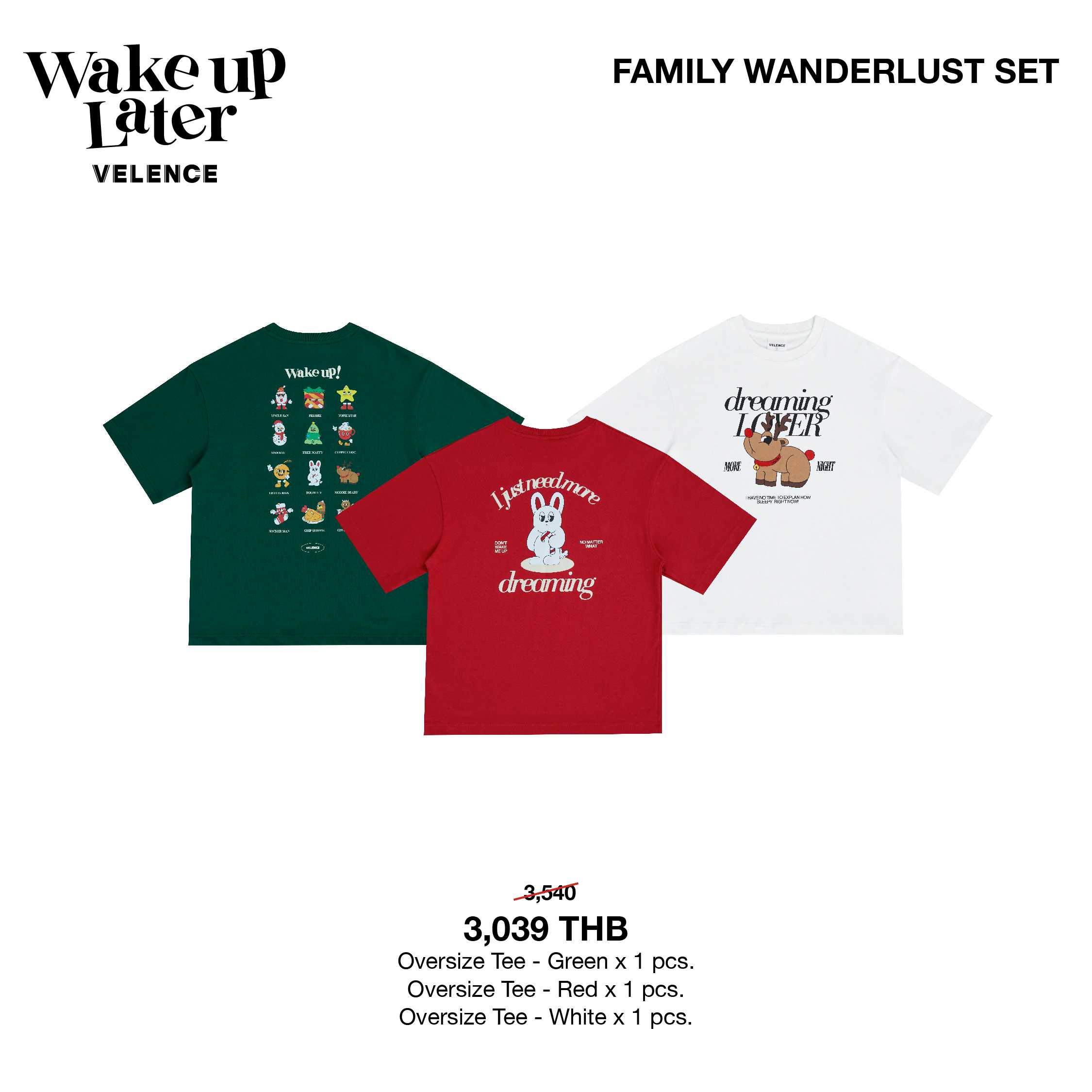 Family Wanderlust Set 'Wake Up Later'