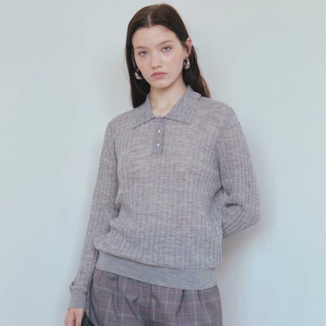 Mainecoon - CLAUDINE WOOL-BLEND POLO