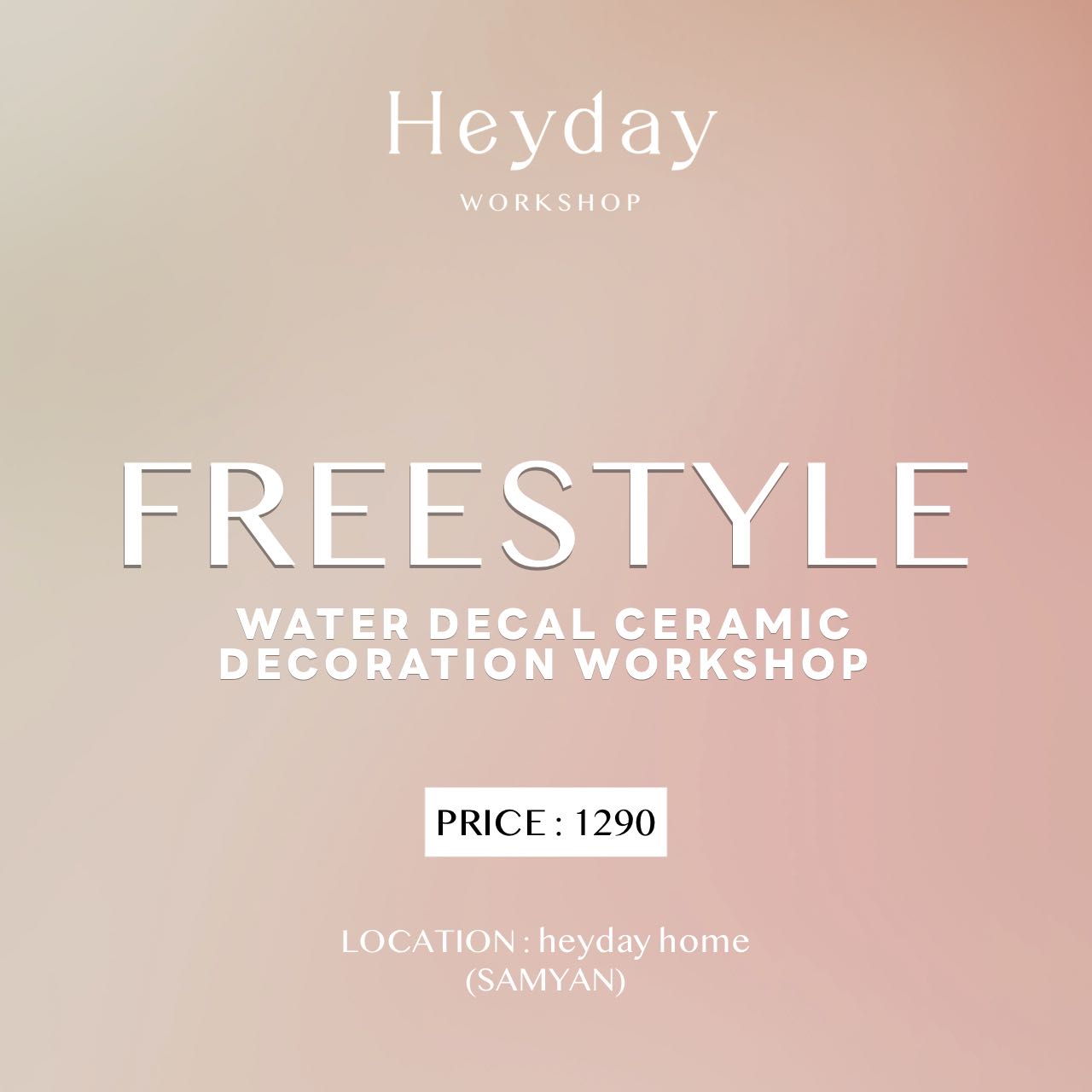FREESTYLE | Water decal ceramic decoration (workshop)