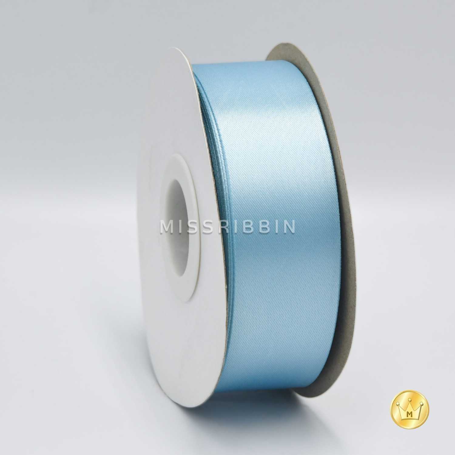 ริบบิ้นผ้าต่วน (สี 601) ม้วนยาว 50/200หลา ขนาด 12 15 21 30 40 50 60มม.