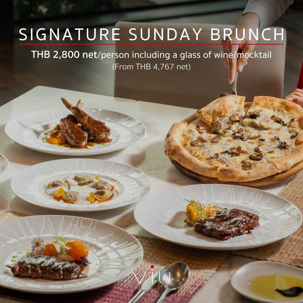 Signature Sunday Brunch with Including a Glass of Wine/Mocktail