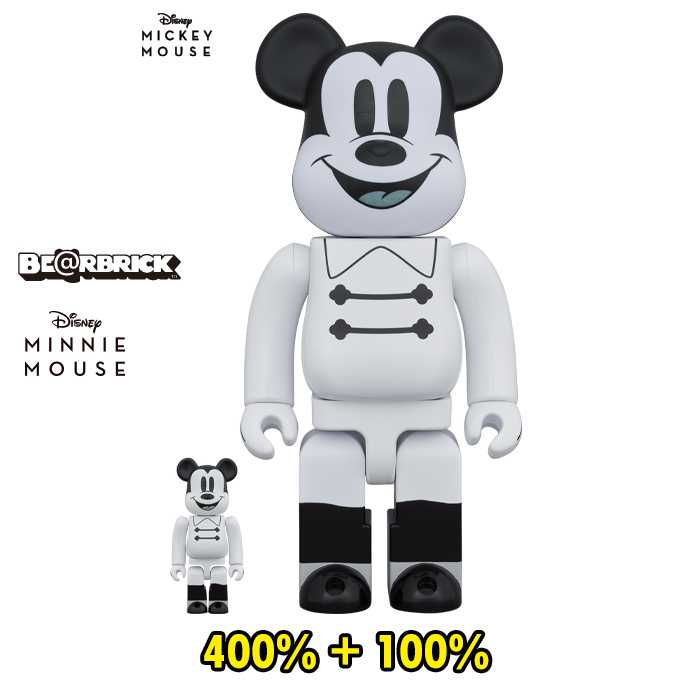 BE@RBRICK Nighttime Mickey 100％ & 400％ (TC)
