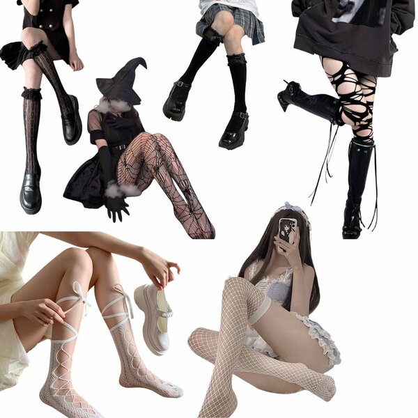 พร้อมส่ง ถุงเท้า ถุงน่อง ปลอกขา พร๊อพเสริมชุด