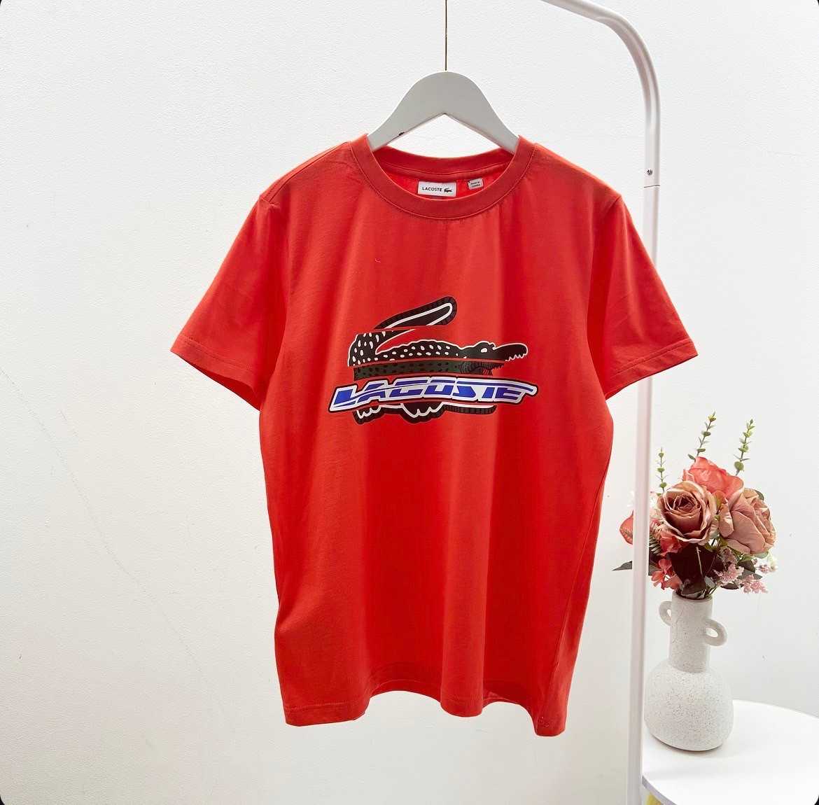 พร้อมส่ง Lacoste Logo  Orange T-Shirt