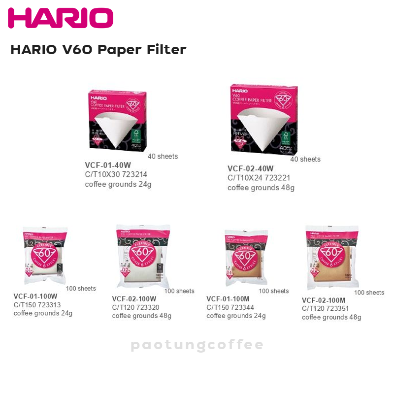 HARIO V60 Paper Filter  กระดาษกรองสำหรับดริปกาแฟ