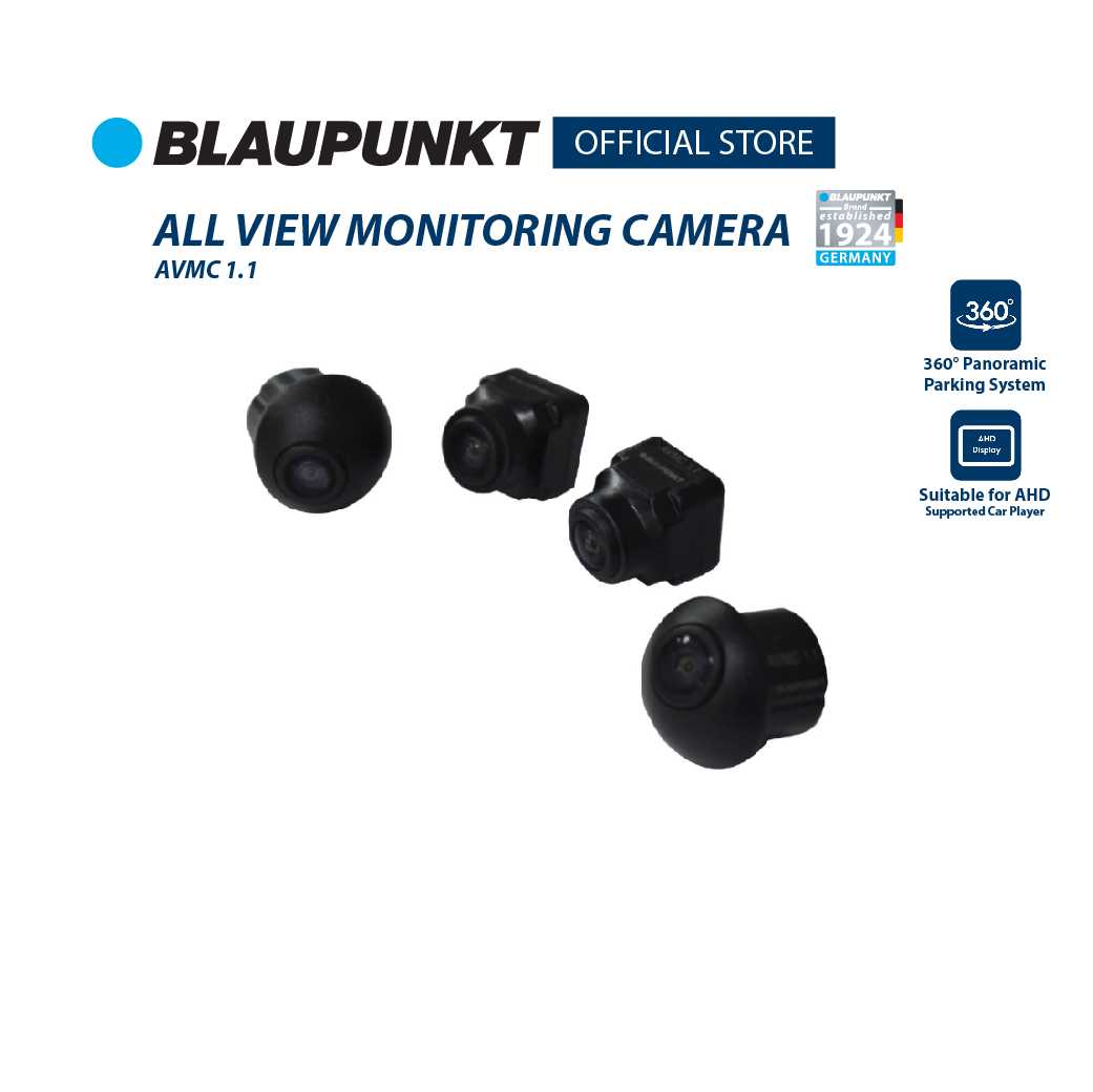 BLAUPUNKT กล้องรอบคันรุ่น AVMC1.1 มุมมอง 360 ํ กล้อง 4 ตัว ความละเอียด 1080p ใช้งานร่วมกับจอ Android