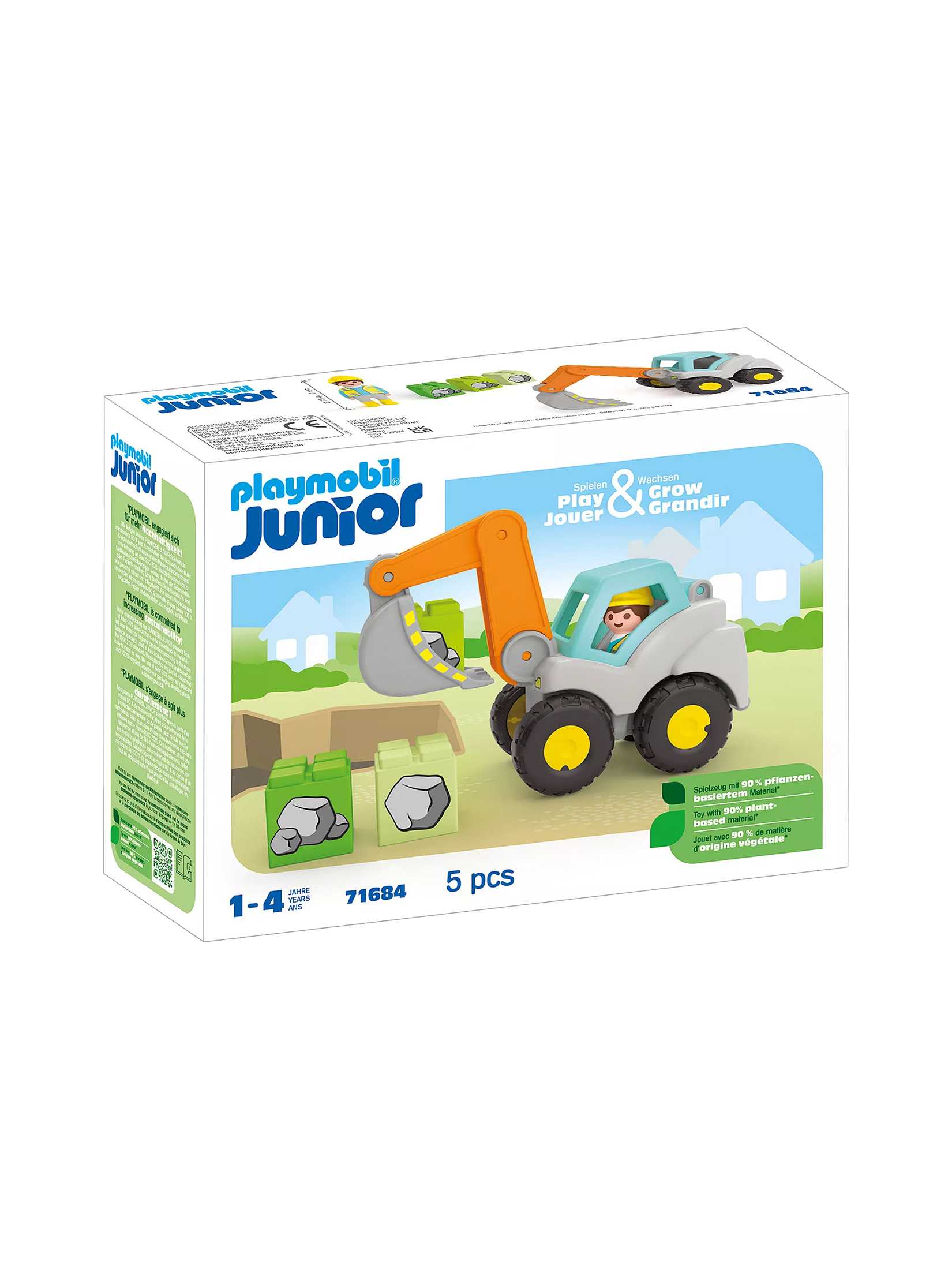 Playmobil จูเนียร์ รถขุดตัก PM-71684-24
