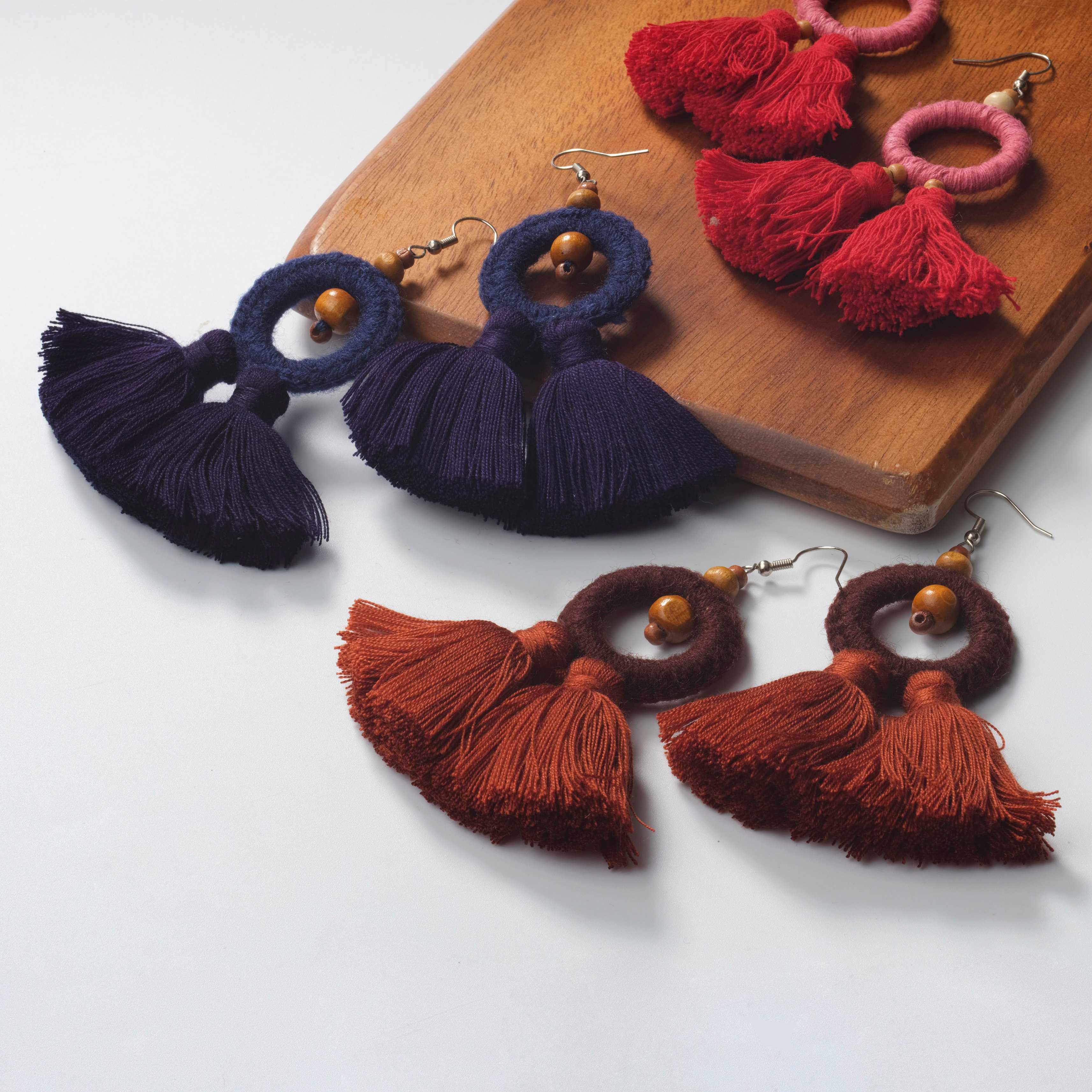 Tassel Hoop Earring