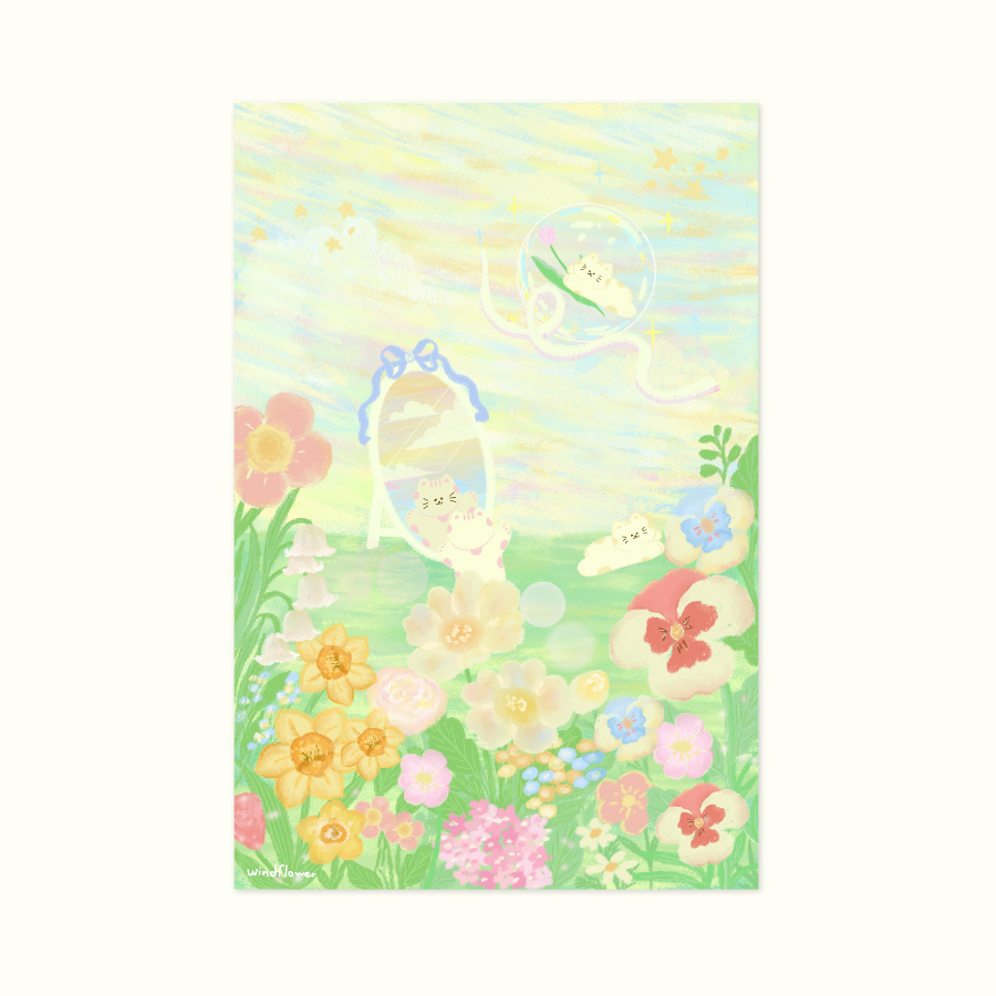 Artprint Postcard [Wonderful mirror]