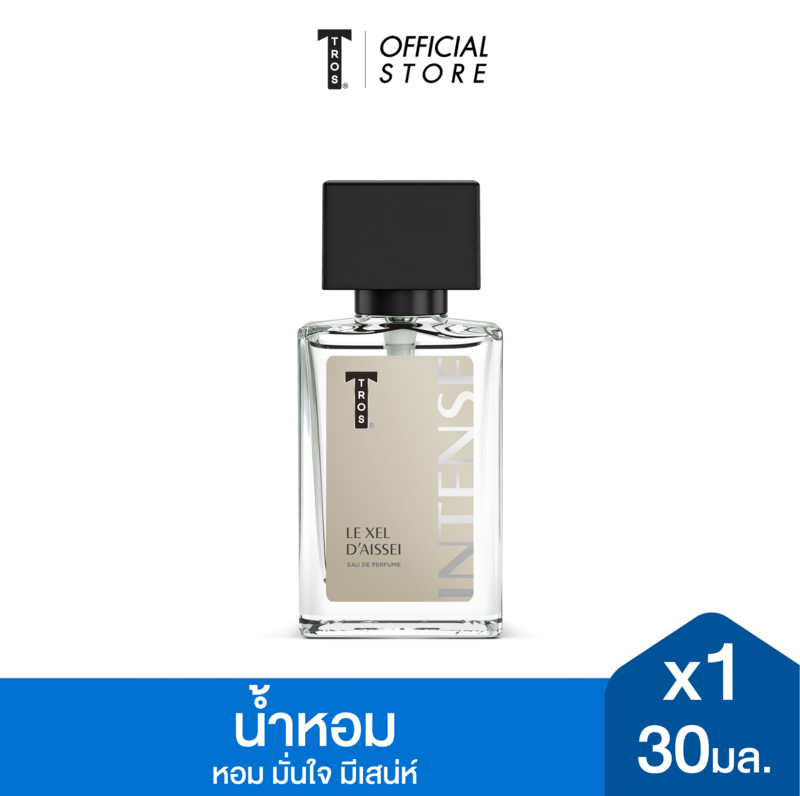 TROS ทรอส โอเดอร์ เพอร์ฟูม เลอ เซล 30 มล. X1, สีขาว, หอมมั่นใจมีสเน่ห์ เรียบง่ายแต่ทรงพลัง