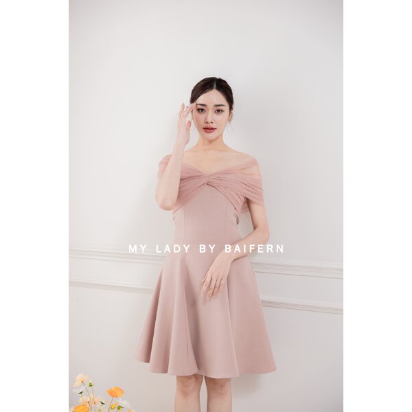 ชุดเดรสไปงานแต่ง ชุดออกงาน MY LADY BY BAIFERN - ML0453
