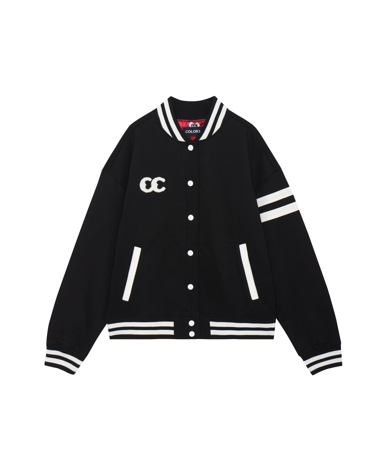TRY HARD CLUB OVERSIZED BOMBER JACKET - BLACK