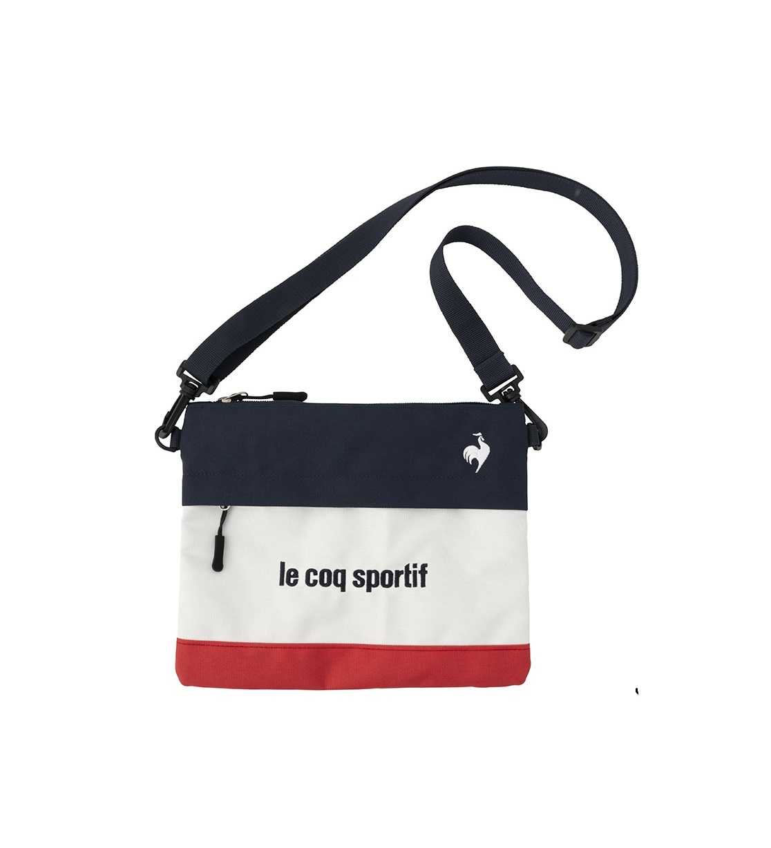 le coq sportif SACOSH กระเป๋า Crossbody สีกรม-ขาว-แดง (EIBLUNU44P33NRF)