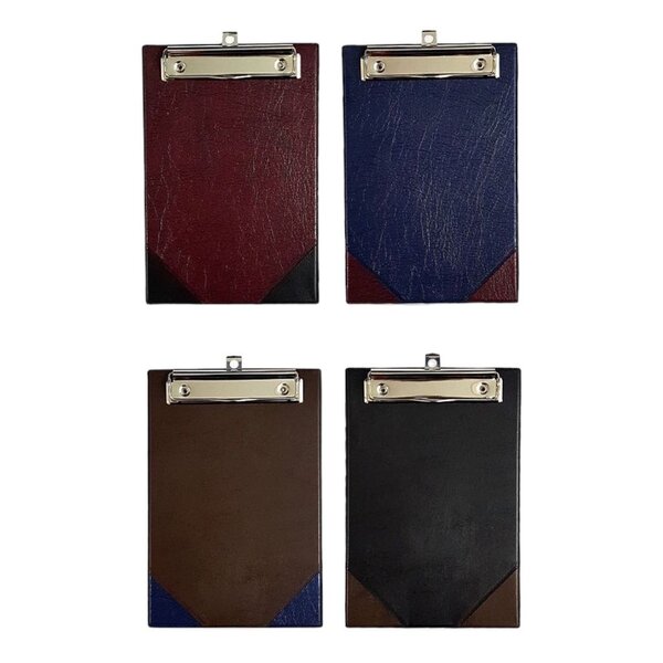 คลิปบอร์ด คลิปบอร์ดหนัง คลิปบอร์ดหุ้มหนังเทียม รุ่น V.973 ขนาด A5 Quiet