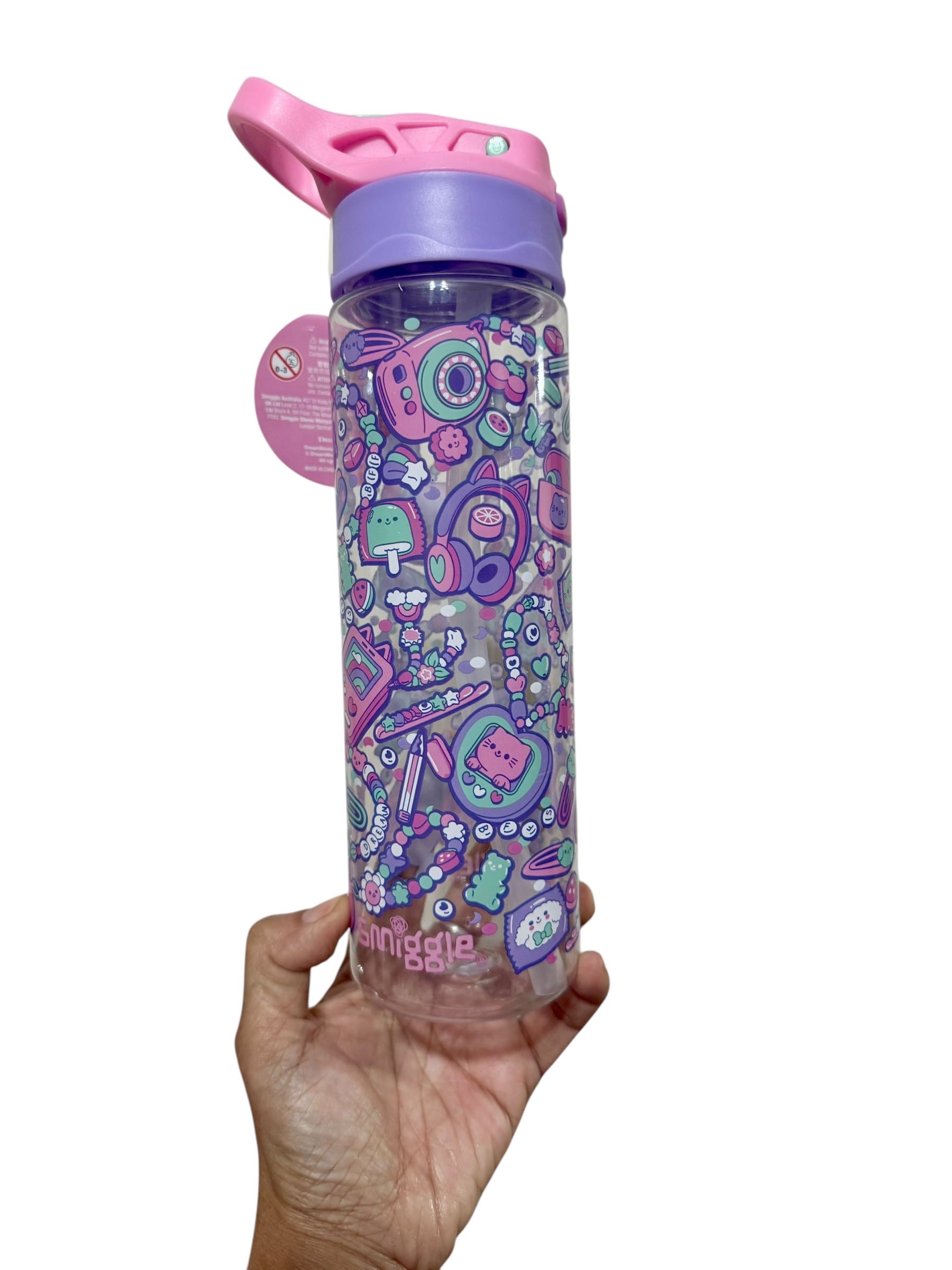 กระติกน้ำหลอดเด้ง  Smiggle  ความจุ 430 ml.