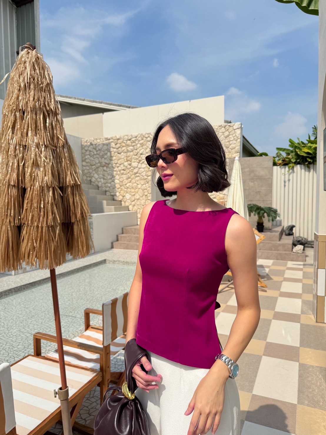 colourblockmatter - Houdini เสื้อหลังว้าววว แขนกุด คอปาด ผ้าลินิน