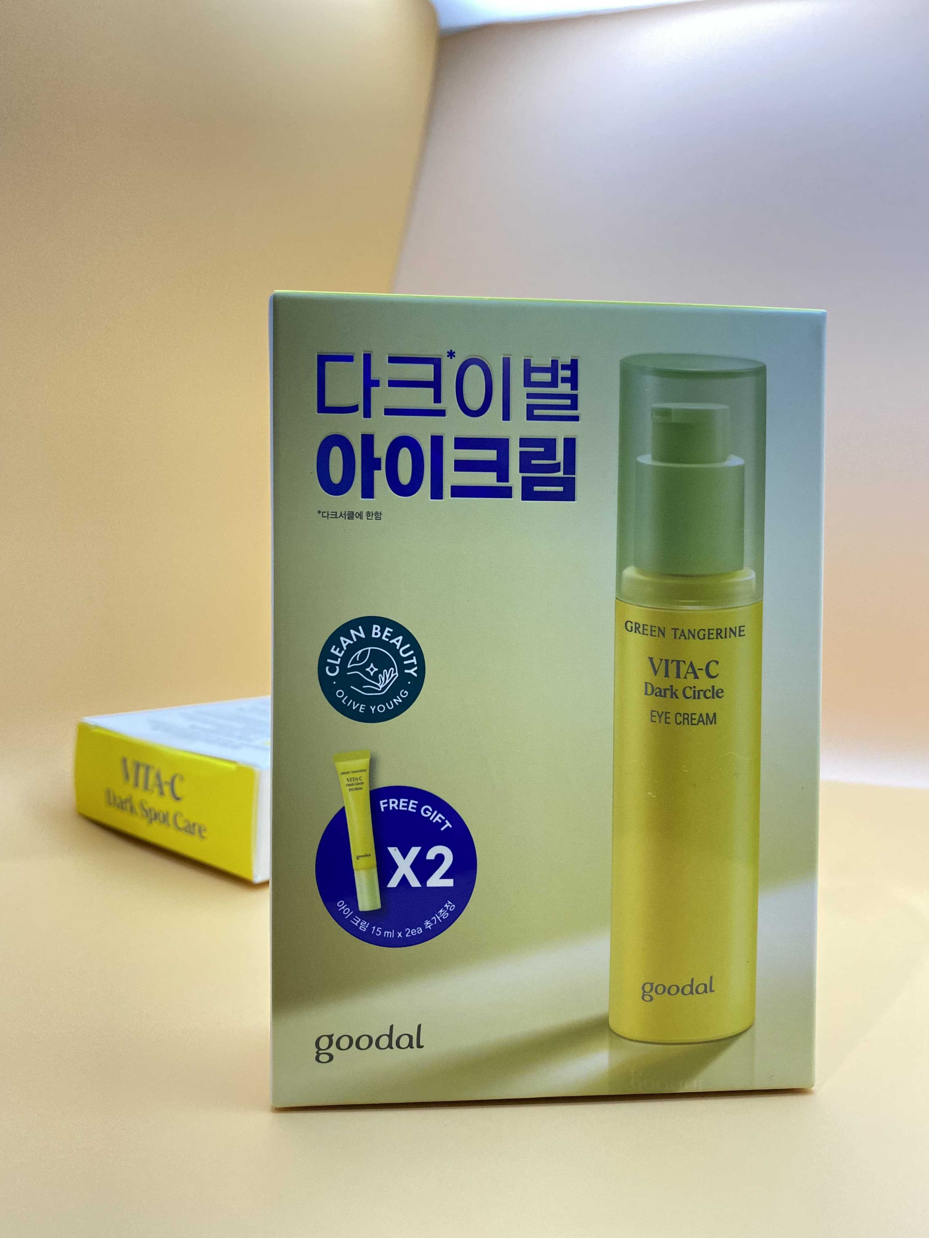 GOODAL Green Tangerine Vita C Dark Circle Eye Cream 30ml + 15ml (x 2ea) (แท้ 100% from Korea)