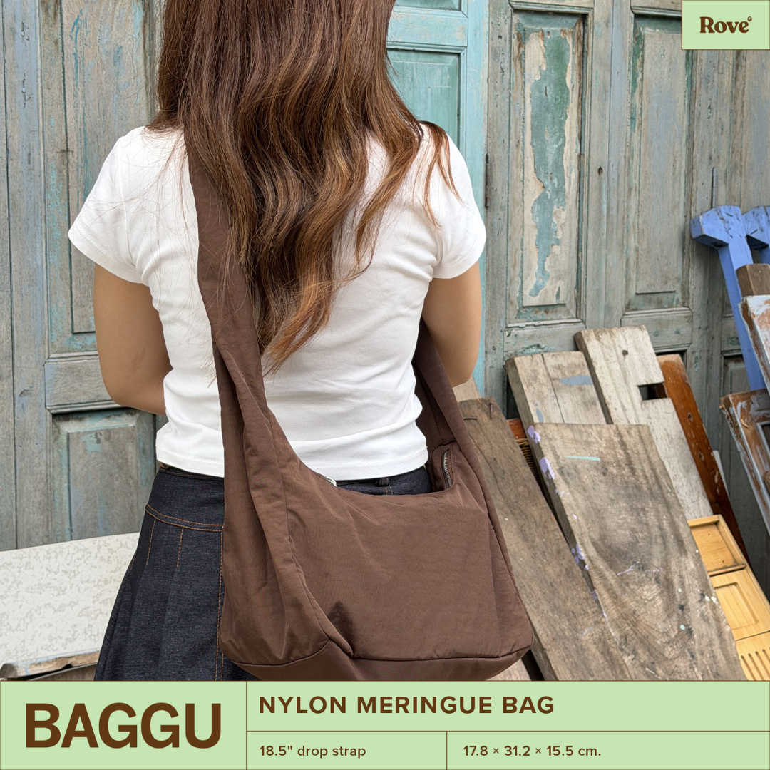 BAGGU Nylon Meringue Bag - Coffee