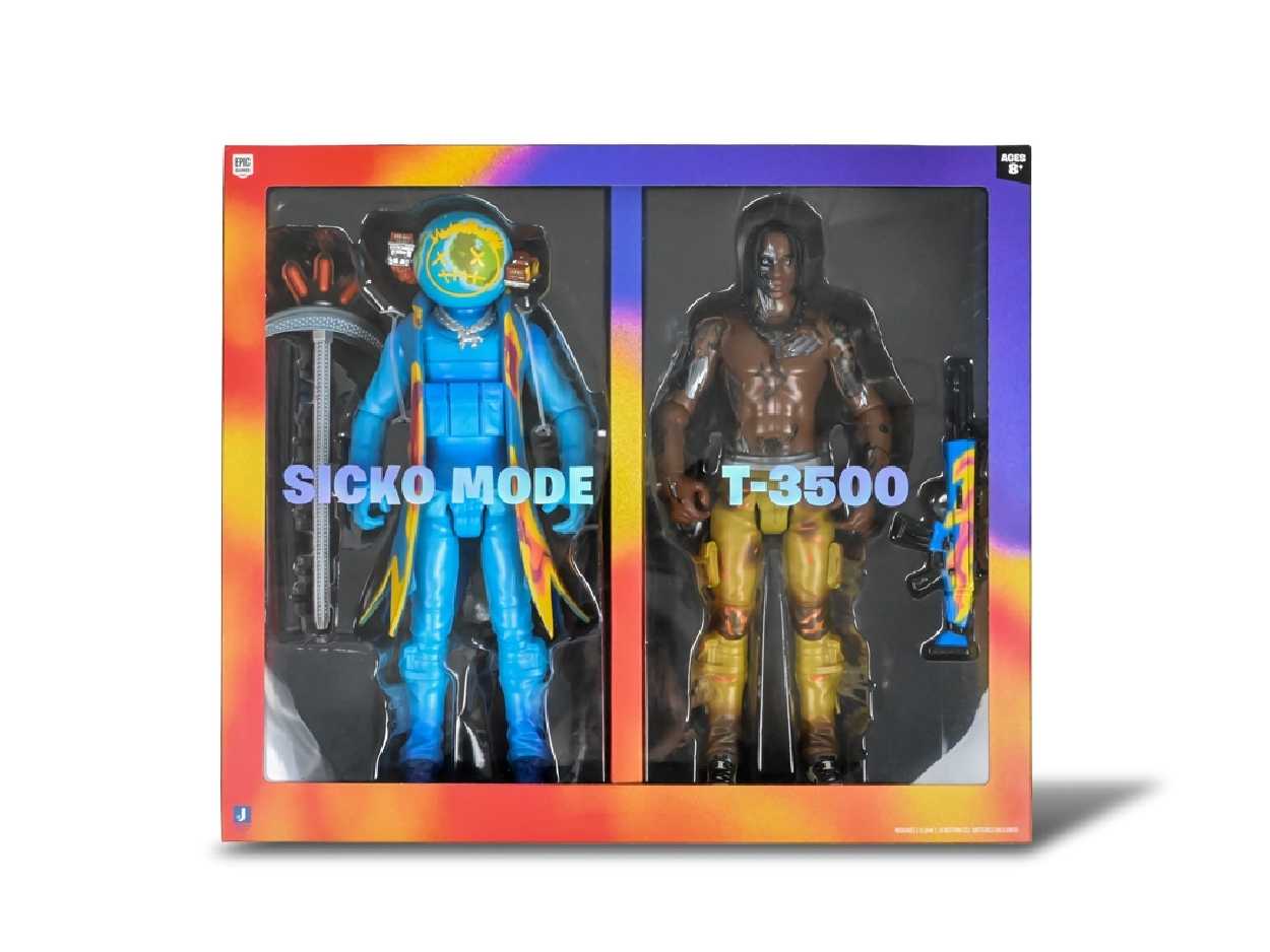 Travis Scott Cactus Jack x Fortnite 12″ Action Figure Duo Set
